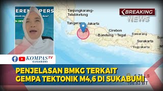 Penjelasan BMKG terkait Gempa Tektonik M4,6 di Sukabumi, Jawa Barat
