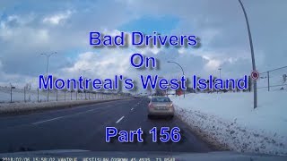 Bad Drivers on Montreal's West Island Part 156