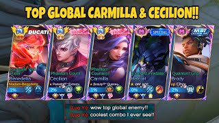 5 MAN BENEDETTA WITH TOP GLOBAL CARMILLA \u0026 CECILION!! 🔥 NEW COMBO BENET | TOP GLOBAL BEST BUILD