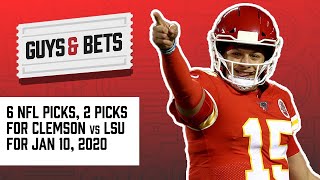 Guys & Bets: Football Friday with Six NFL Picks and Two Clemson vs LSU Picks