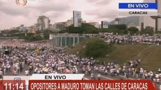 Venezuela: miles de opositores comienzan a manifestarse en varias ciudades