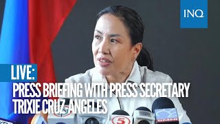 Press briefing with Press Secretary Trixie Cruz-Angeles |  August 18, 2022