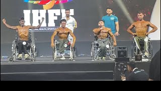 FINAL POSE DOWN Wheel Chair Category BodybuildingIHFF Sheru Classic Amateur Olympia Mumbai 2024