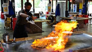 주말에는 손님 500명씩 오세요! 초대형 당구대 사이즈 철판 삼겹살구이, 대구맛집 / billiards iron plate pork belly / korean street food