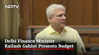 Delhi Finance Minister Presents Rs 78,800-Crore Budget In Delhi Assembly