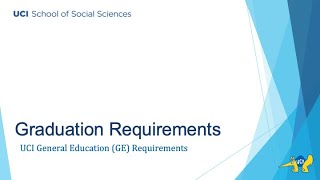 Graduation Requirements: General Education (GE) Requirements