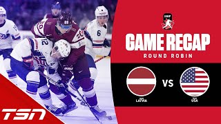 Latvia vs. USA - 2023 World Juniors Highlights