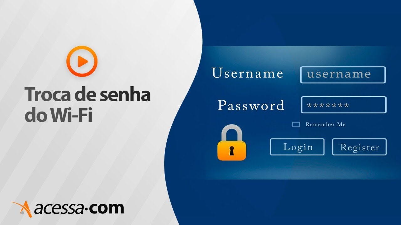 Como Trocar A Senha Do Wi Fi Youtube