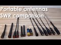 How to measure SWR of portable VHF and UHF antennas and which one is better