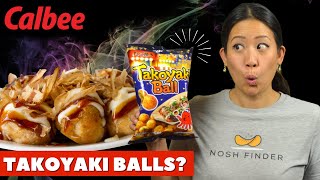 Japanese Takoyaki Grilled Octopus Balls Flavor Snacks Calbee ✦NoshFinder✦