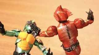 S.H.Figuarts 仮面ライダーアマゾンアルファ VS 仮面ライダーオメガ！ストップモーション KAMEN RIDER AMAZON ALFA STOP MOTION