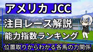 【アメリカジョッキークラブカップ2025】指数を使って競馬予想、チェックしておきたいレースを位置取り展開を加味して解説していきます。