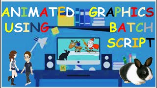 How to create Animations or Motion Graphics 🎅 🐰 🐦with Batch Script Command Lines ! |Tutorial Part 1