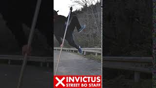 棒に登るやつ 縦ver.#Shorts silambam INVICTUS STREET BO STAFF【ストリート棒術】