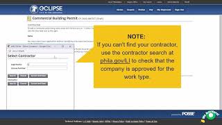 Applying for a Commercial Building Permit in eCLIPSE