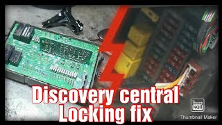 Discovery 2 central locking no indicators and B flashing on dash fix