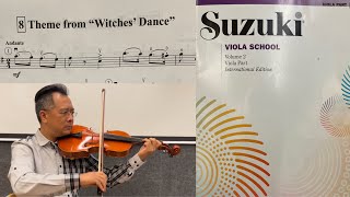 Suzuki Viola Volume 2: Theme from “Witches’ Dance” by PAGANINI 玲木中提琴教材第二冊：妖精之舞 主題曲