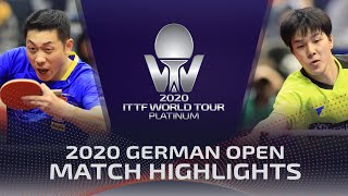 Xu Xin vs An Jaehyun | 2020 ITTF German Open Highlights (R32)