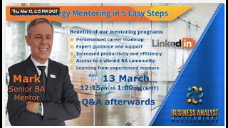 Business Analysis Career Strategy Mentoring in π πππ¬π² ππππ©π¬