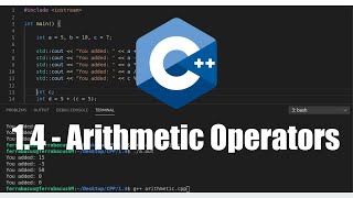 Arithmetic Operators and Precedence in C++ - 1.4