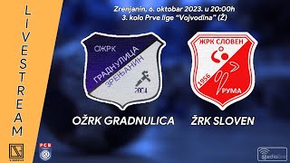 OŽRK GRADNULICA Zrenjanin - ŽRK SLOVEN Ruma (Full match Livestream) [06.10.2023.]