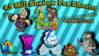 4.9Mil! Shadow Peashooter Plants vs Zombies 2 Battlez