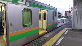 東海道線・横須賀線・湘南新宿ライン　戸塚駅　列車発着シーン集 2018.10.07  夕方