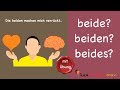 Learn German | Common Mistakes in German | beide, beiden, beides | A2 | B1