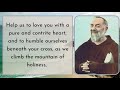 prayer for the feast day of st. padre pio short prayer goodwill prayers