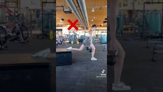 Falsche vs. richtige Ausführung - Bulgarian Split Squat