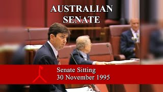 Senate Sitting - 30 November 1995 [INCOMPLETE]