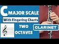 Clarinet C Major Scale | Two Octaves SLOW