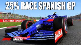 F1 2019 - 25% Race Spanish GP Alex Albon | Red Bull Toro Rosso Honda