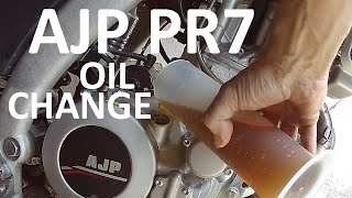 AJP PR7 oil change and hidden strainer