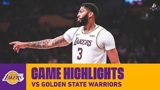 HIGHLIGHTS | Anthony Davis vs. Golden State Warriors  (10/16/19) | Lakers