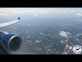 delta a330 roaring takeoff with loud thrust reduction at atlanta airport