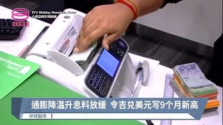 通膨降温升息料放缓  令吉兑美元写9个月新高【2023.01.13 八度空间午间新闻】