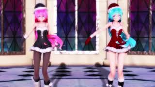 【MMD】 ハイファイレイヴァー Hi Fi Raver【Tda式サンタコス ミク・ルカ】