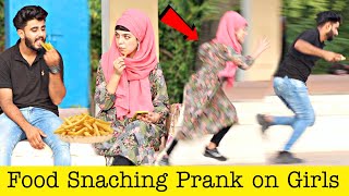 Food Snatching Prank On Cute Girls Prank | Part 4 Funny Reactions @That Was Crazy