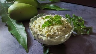 Raw Mango-Mint Chutney Kairi Pudina Chutney कैरी पुदीना चटनी