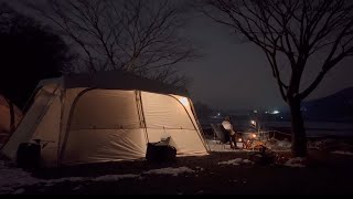 当雪花纷纷扬扬地飘落，露营的乐趣也随之加倍  在雪地中搭建帐篷，感受冬日的独特魅力！！！