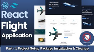 No Talking | Building a Flight Booking System with React, TypeScript, and TailwindCSS | Landing page