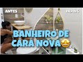 Fiz uma transformação simples mas fez toda diferença no banheiro social - #façavocêmesmo #banheiro