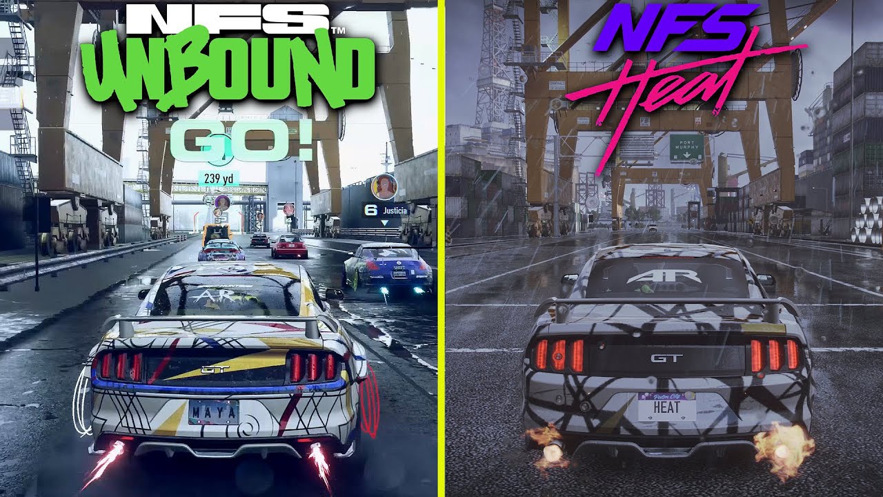 Need For Speed Unbound Vs NFS Heat Early Graphics Comparison - YouTube