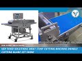 VER Food Solutions Meat Strip Cutting Machine Double Cutting Blade Set Show