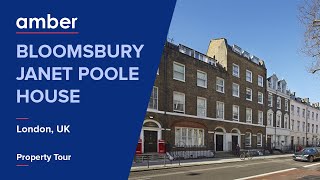 Property Tour | Bloomsbury Janet Poole House, London | Student Accommodation in UK | amber