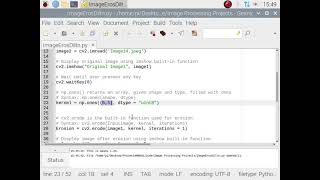 Image processing Using Python 5 Image Erosion and Dilation