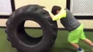 Just Like Mike Trout's Tire Roll Workout | Strength| Core