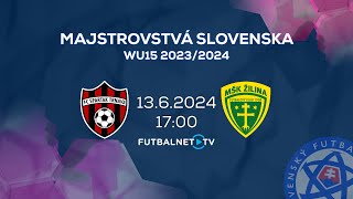 Majstrovstvá Slovenska WU15 2023/2024: FC Spartak Trnava - MŠK Žilina