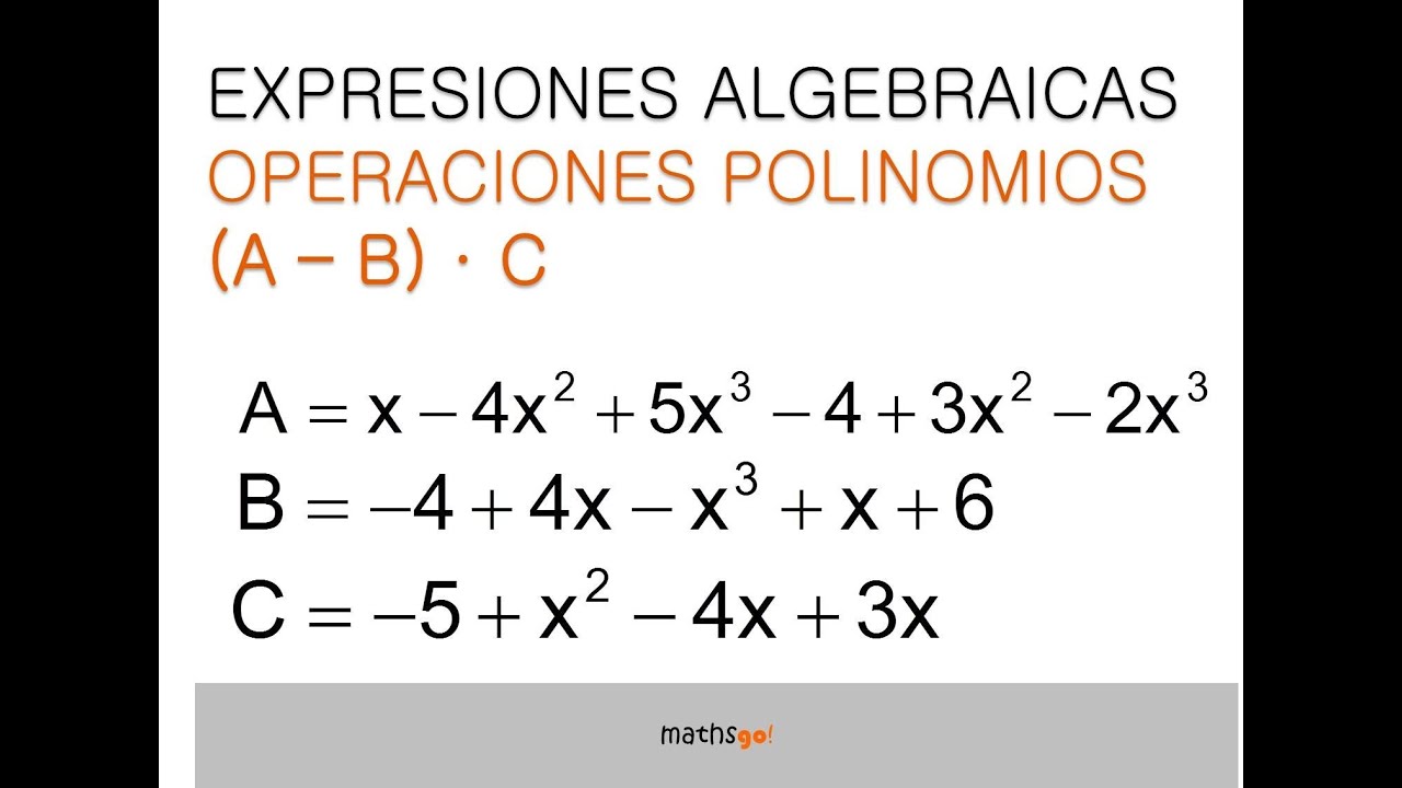 Operaciones Con Polinomios - YouTube